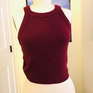 High quality knit maroon top